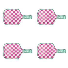 10 Strawberry Street
Pickleball Paddle Appetizer Plates, Set of 4