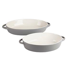 10 Strawberry Street Sienna Oval 13" and 10.5" Bakeware Set