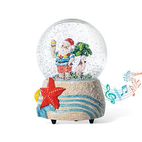 100mm Christmas Resin Musical Snowflakes Waterglobe