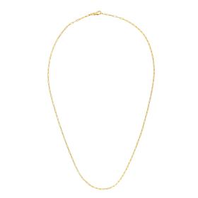 10K Gold Paperclip Link 18" Chain Necklace