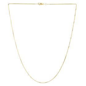 10K Yellow Gold Classic Box Chain with Lobster Clasp