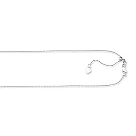 10K Yellow Gold Classic Diamond Cut Adjustable Cable Chain Necklace
