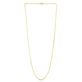 14K Yellow Gold 0.87mm Box Chain Necklace - 22"