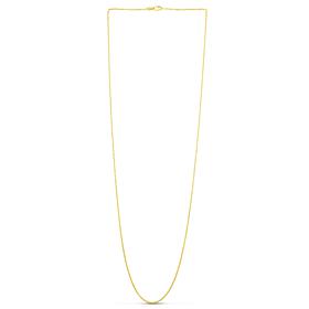14K Yellow Gold 1.5mm Diamond-Cut Cable Chain Necklace - 24"