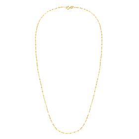14K Yellow Gold 16" Mirror Rolo Chain With Lobster Clasp