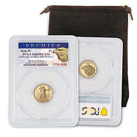 1776-2026 PR69 PCGS Advance Release $5 Gold Eagle w/Liberty Bell Privy