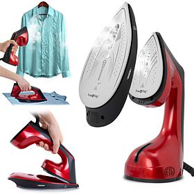 2-in-1 Full-Sized Iron and Handheld Steamer with LCD Display