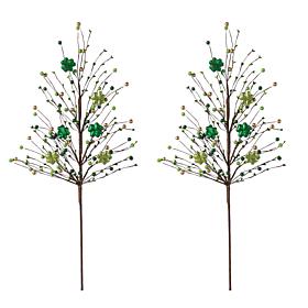 2-Pack 28" St. Patrick's Picks with Shamrocks & Berries