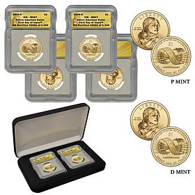 2010 MS67 ICG P- & D-Mint FDOI LE 1596 Native American Coins