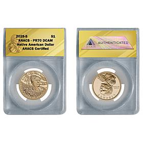 2025 PR70 DCAM ANACS Native American Dollar - Mary Kawena Pukui