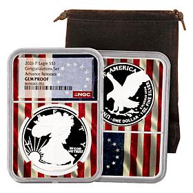 2026 Gem Proof NGC Advance Release Congratulations Silver Eagle Coin