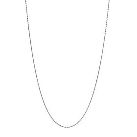 22" Sterling Silver 1mm Diamond-Cut Solid Rope Adjustable Necklace