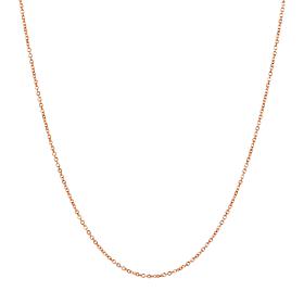 24" 14K Gold Oval Rolo Chain