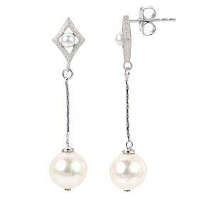 3-8.5mm Cultured Freshwater Pearl Kite Dangle Earrings