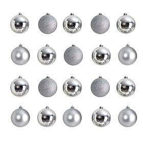3” Shatterproof Ornament Set with Storage Container - 20 Count