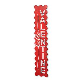 39.25"H Valentine's Wooden HELLO VALENTINE Porch Decor