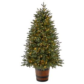 5' Pre-Lit  Porch Christmas Tree with 200 lights