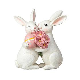 7"H Easter Loving Bunny Resin Table Decor