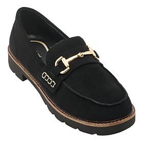 Aetrex Collette Adjustable Suede Bit Loafer