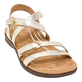 Aetrex® Hadley Leather Casual Sandal