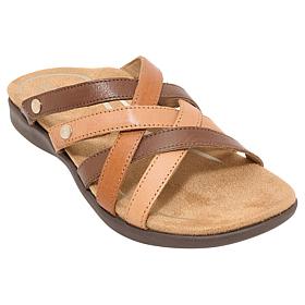 Aetrex® Kasey Leather Casual Sandal