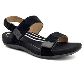 Aetrex Leslie Adjustable Suede Sandals