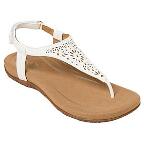 Aetrex Quinn Memory Foam Arch Support Adjustable Thong Sandal
