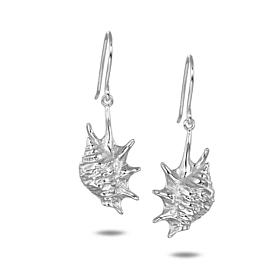 Alamea Sterling Silver Conch Shell Drop Earrings