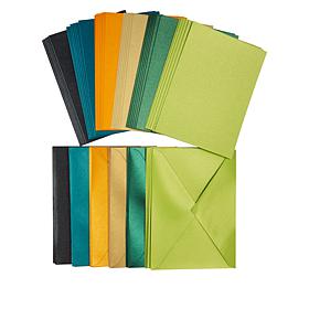 Anna Griffin® Shimmer Green Cards and Envelopes