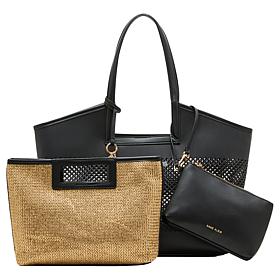 Anne Klein Solid Caning Tote