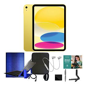 Apple 11 iPad 11th Gen 512GB w/Keyboard, Case & Starter Bundle- Yellow