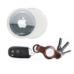 Apple AirTag with KeySmart Air Flex Leather Holder