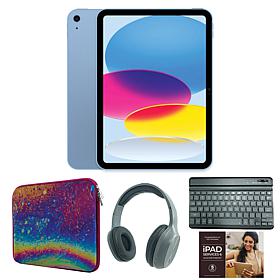 Apple iPad 11" 11th Gen 128GB with Bluetooth Keyboard & Headphones