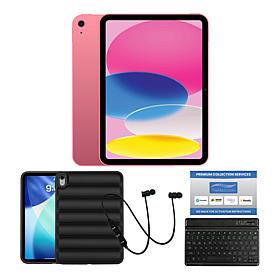 Apple iPad 11" 512GB Tablet w/ Puffer Case & Keyboard
