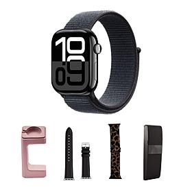 Apple Watch Series 10 46MM Jet Black Smartwatch with Sport Loop