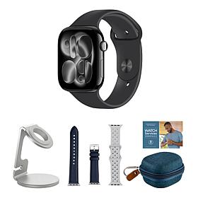 Apple Watch Series 11 Jet Black 42mm M/L with 2 Bands