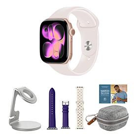 Apple Watch Series 11 Rose Gold 46mm with 2 Bands & Accessories M/L