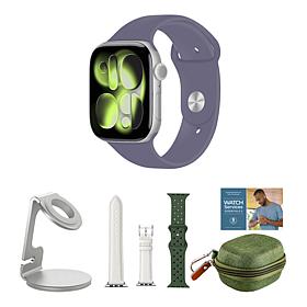 Apple Watch Series 11 Silver 46mm with 2 Bands & Accessories M/L