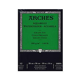 Arches Watercolor Pad 10" x 14" Cold Pressed 140 lb.