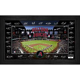 Arizona Diamondbacks Framed 2025 Signature Field Team Roster