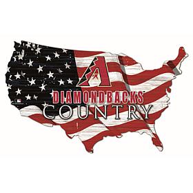 Arizona Diamondbacks USA Shape Flag Cutout