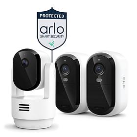 Arlo Essential 2K Outdoor Camera 2-pack with Indoor Camera & Yard Sign