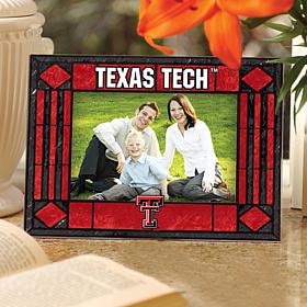 Art Glass Horizontal Picture Frame - Texas Tech