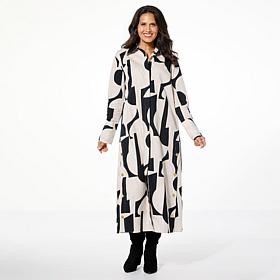 "As Is" Allison Brown NY Long Shirt Flare Dress