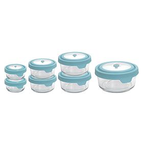 "As Is" Anchor Hocking 14 Piece Glass Food Storage Bowls with Lids