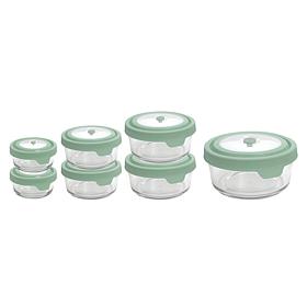 "As Is" Anchor Hocking 14 Piece Glass Food Storage Bowls with Lids