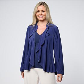 "As Is" Antthony Long Sleeve Flounce Shrug