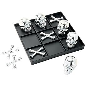 "As Is" August & Leo 10" Jeweled Skull & Crossbones Game Board