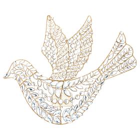 "As Is" august & leo 18" Jeweled Dove LED Wall Hanger