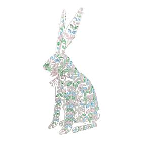 "As Is" august & leo Acrylic Jewel Bunny Decor